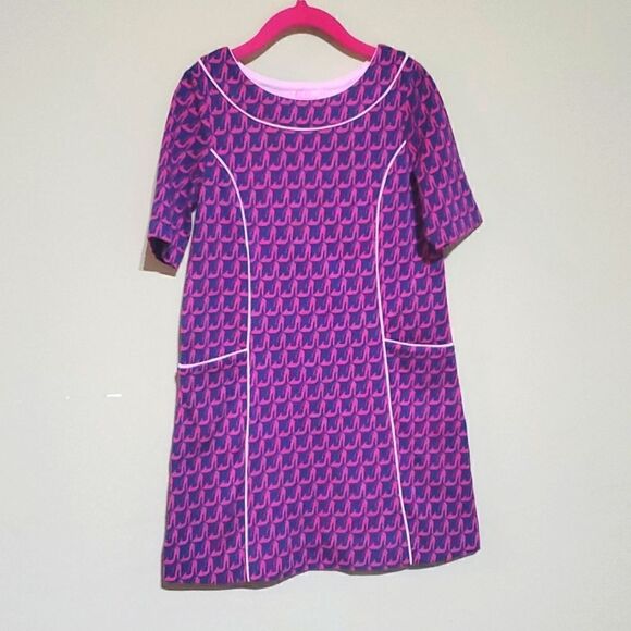 LILLY PULITZER Girls' High Heel Printed Dress - Size 8 - Picture 1 of 7